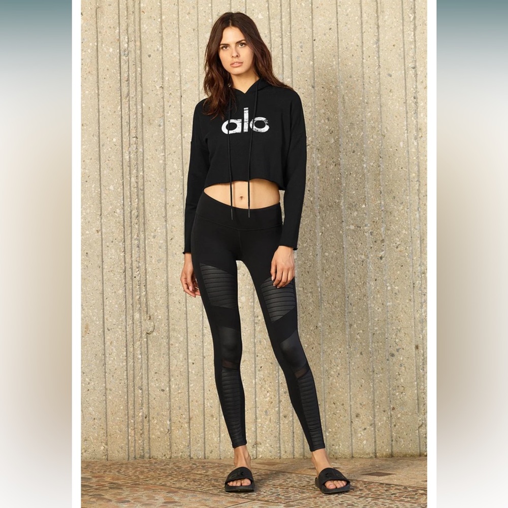 Alo High Waist Moto leggings- SMALL